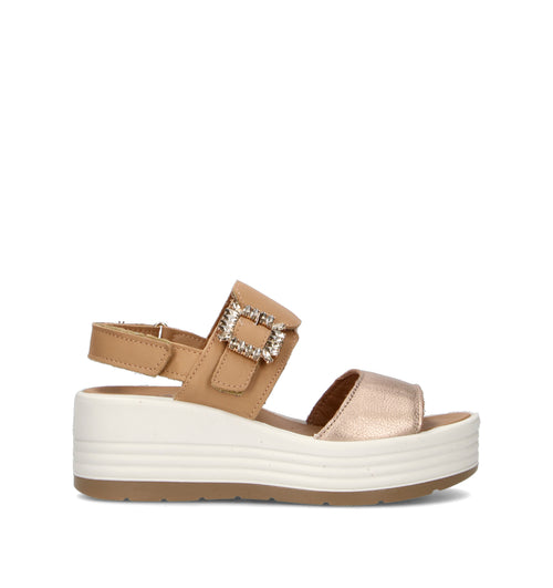 IGI&CO Sandalo donna beige/champagne in pelle