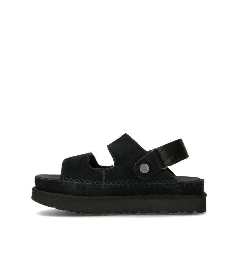 UGG GOLDENSTAR GLIDE Sandalo donna nero in suede