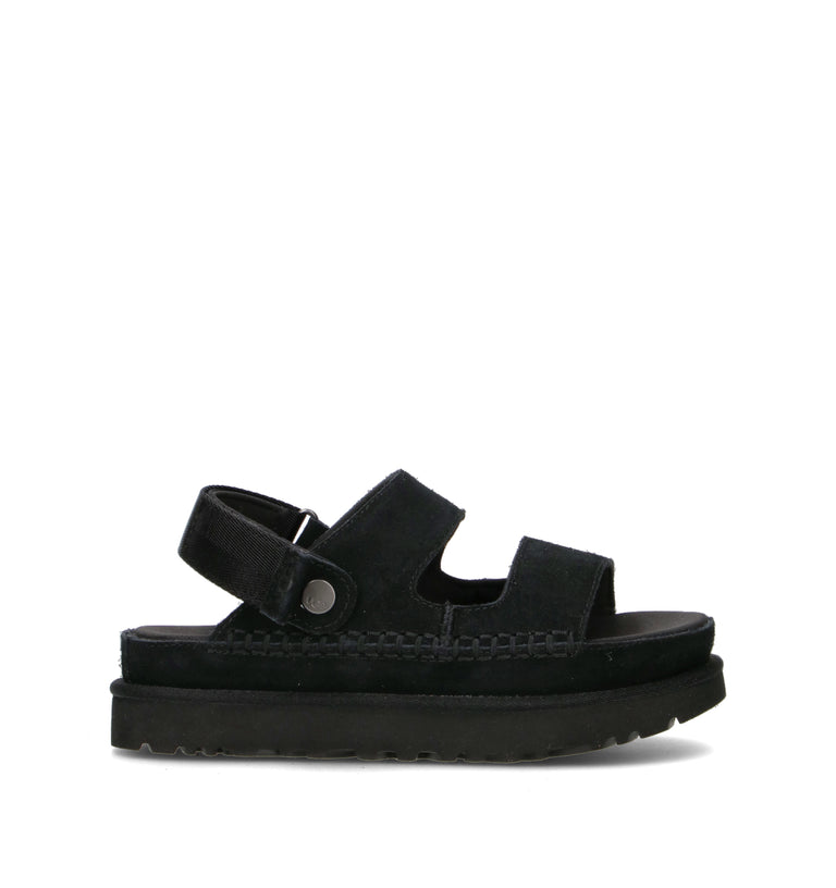 UGG GOLDENSTAR GLIDE Sandalo donna nero in suede