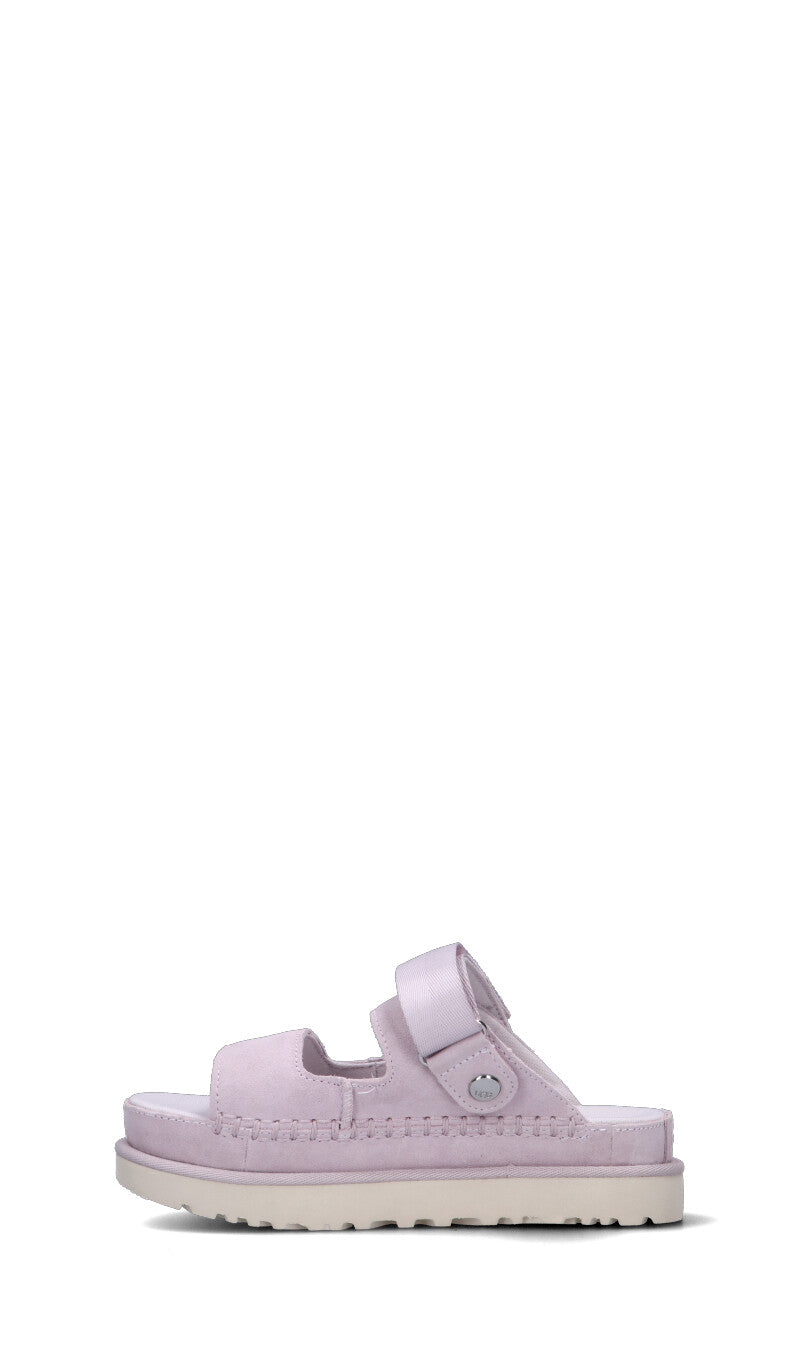 UGG W GOLDENSTAR GLIDE Sandalo donna lilla in suede