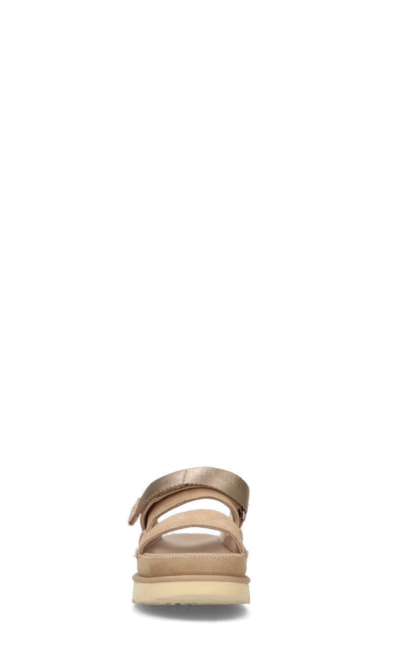 UGG W GOLDENSTAR GLIDE Sandalo donna sabbia in suede