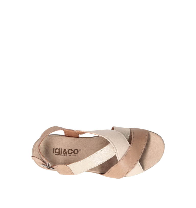 IGI&CO Sandalo donna beige/panna in pelle