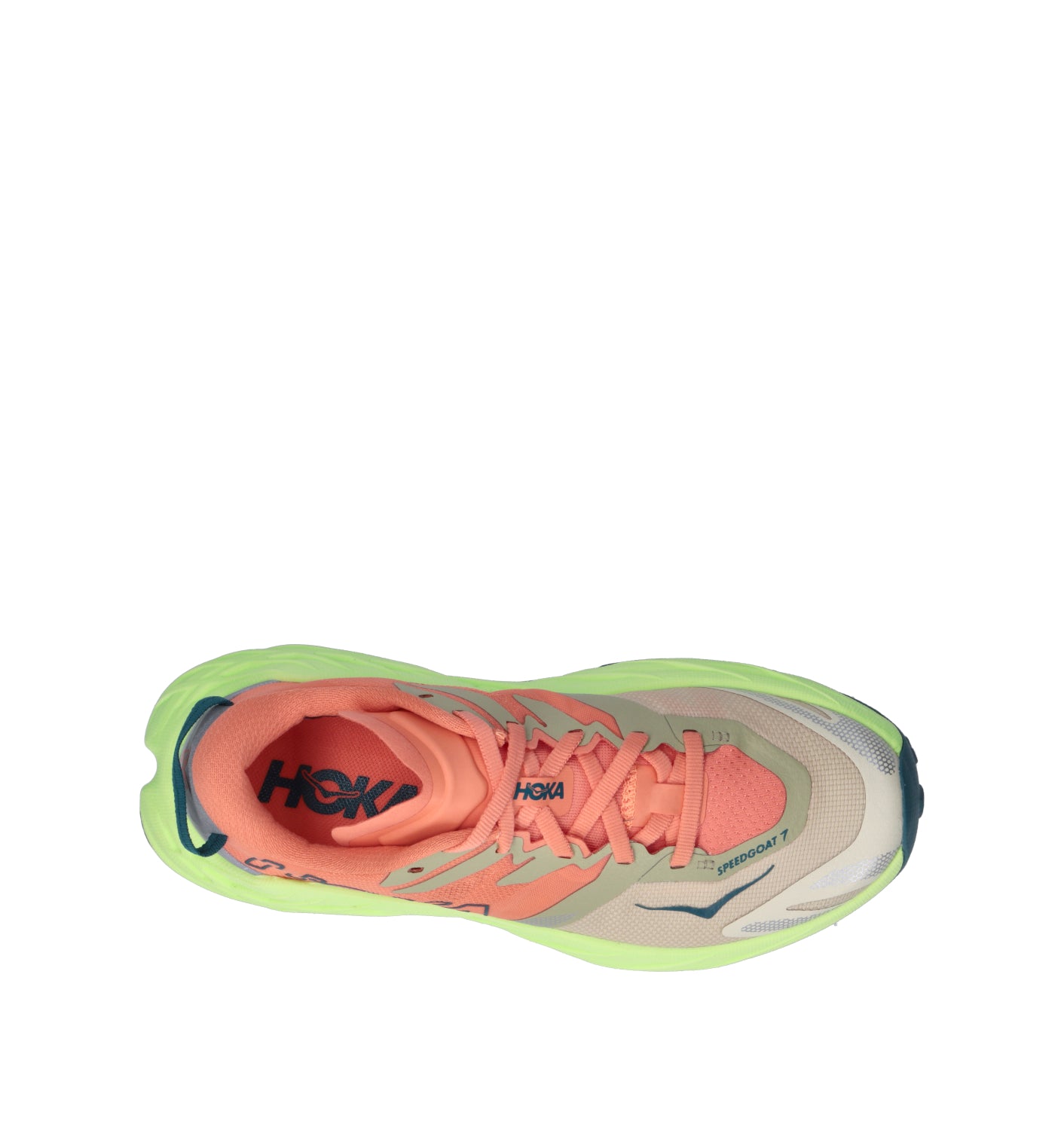HOKA ONE ONE W SPEEDGOAT 7 Scarpa trail running donna persimmon/neon yuzu