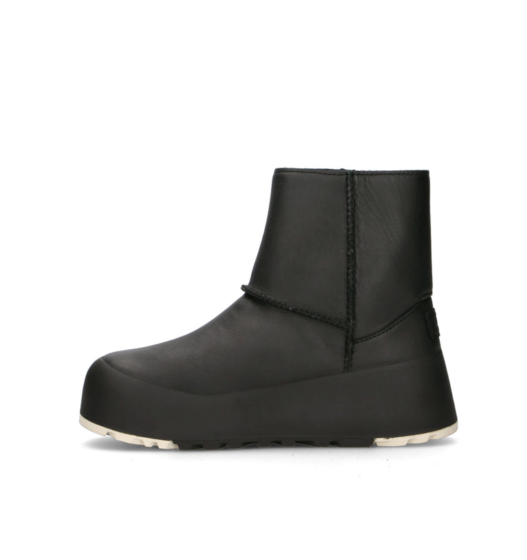 UGG Stivaletto pelo donna nera in pelle