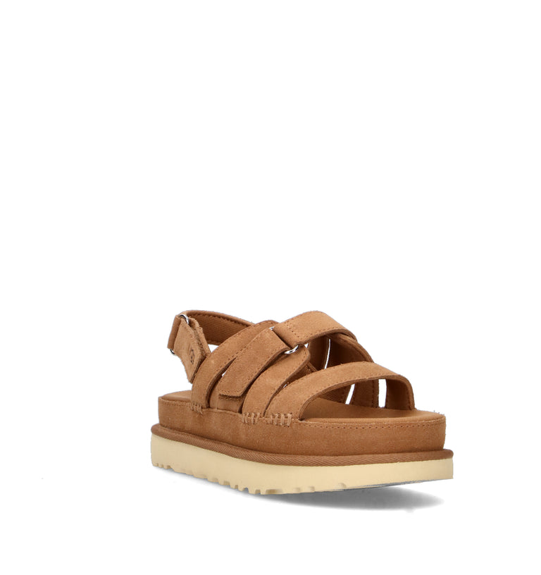 UGG GOLDENSTAR GLEAM Sandalo donna chestnut in suede