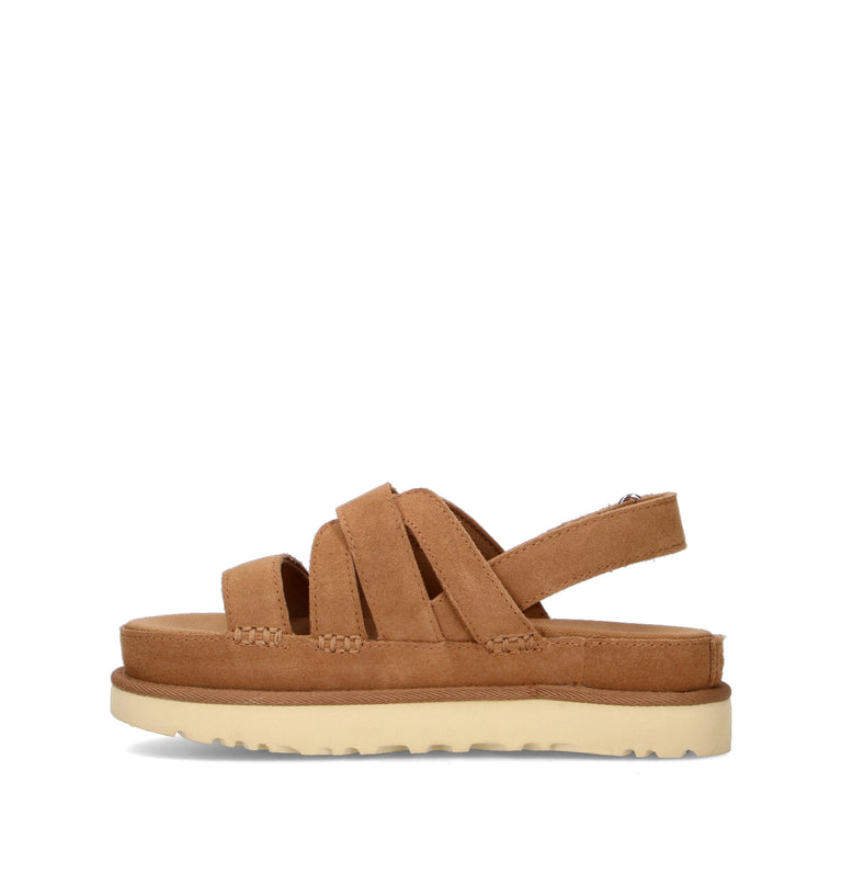 UGG GOLDENSTAR GLEAM Sandalo donna chestnut in suede
