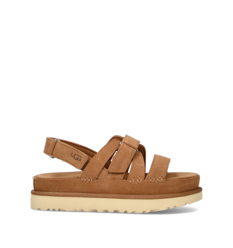 UGG GOLDENSTAR GLEAM Sandalo donna chestnut in suede