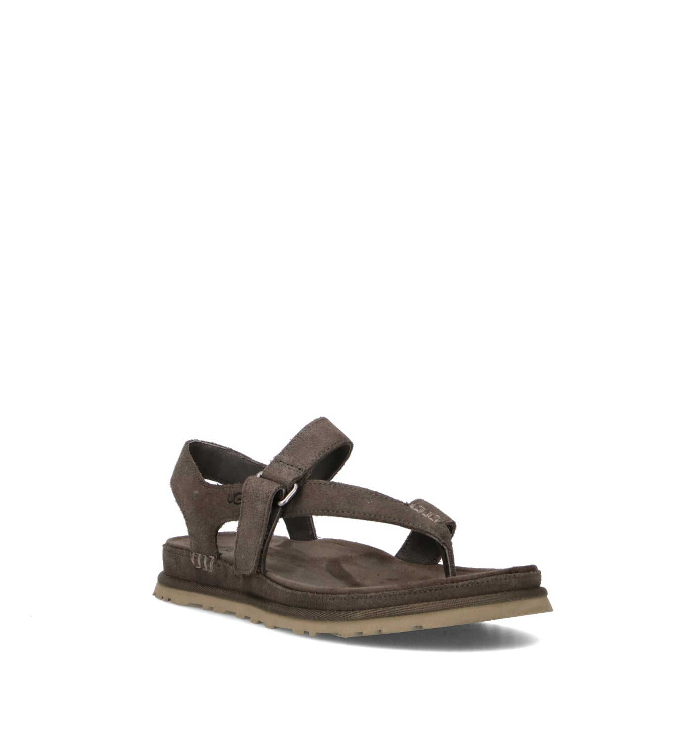 UGG W GOLDENGAZE TOE POST Sandalo donna dense smoke in suede