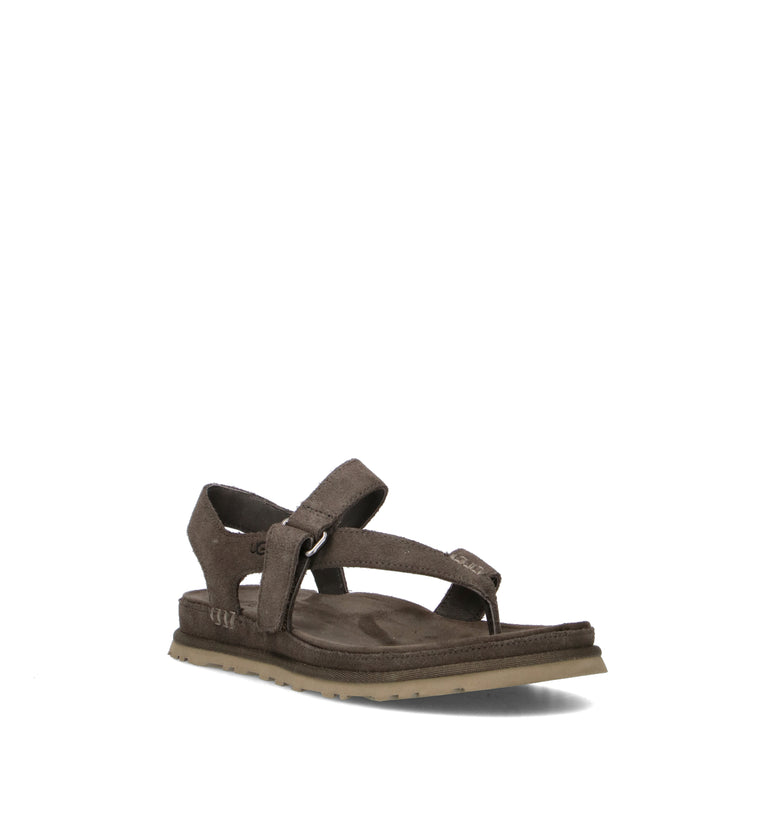 UGG W GOLDENGAZE TOE POST Sandalo donna dense smoke in suede