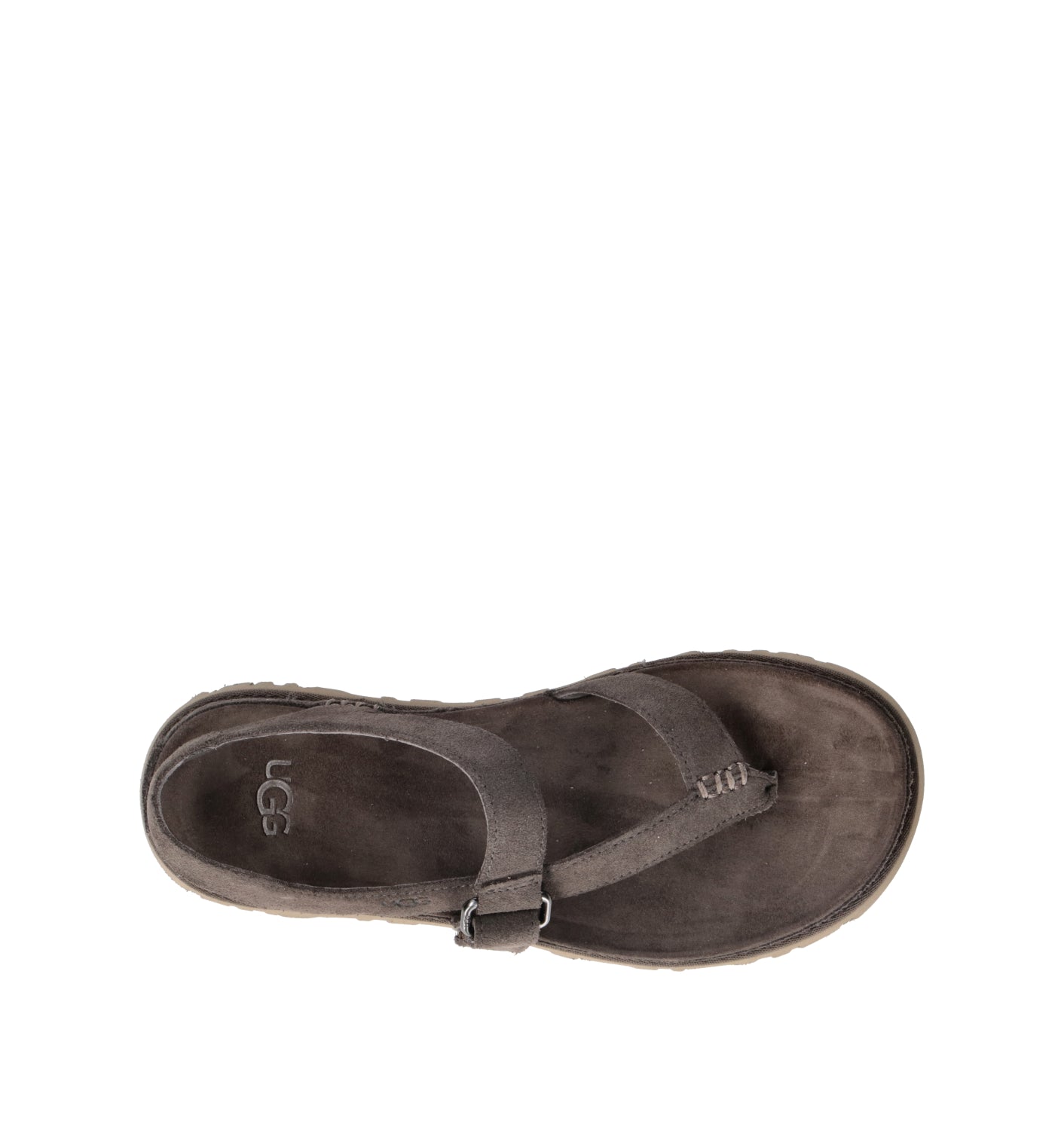 UGG W GOLDENGAZE TOE POST Sandalo donna dense smoke in suede