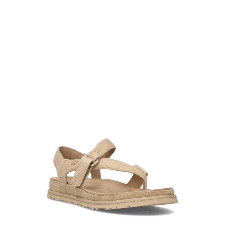 UGG W GOLDENGAZE TOE POST Sandalo donna mustard seed in suede