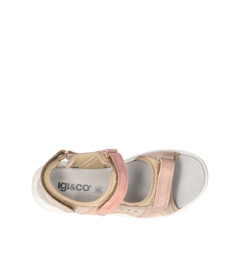 IGI&CO Sandalo donna beige/rosa in suede