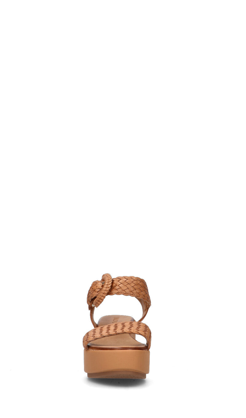 INUOVO Sandalo donna cognac in pelle