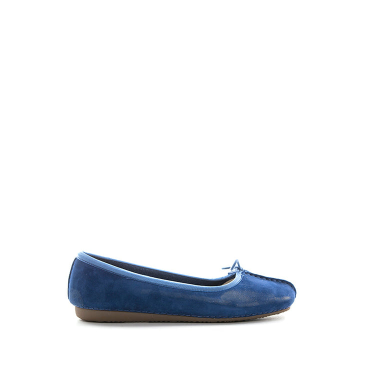 CLARKS Ballerina donna blu in suede