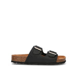BIO GREEN Ciabatta donna nera in pelle