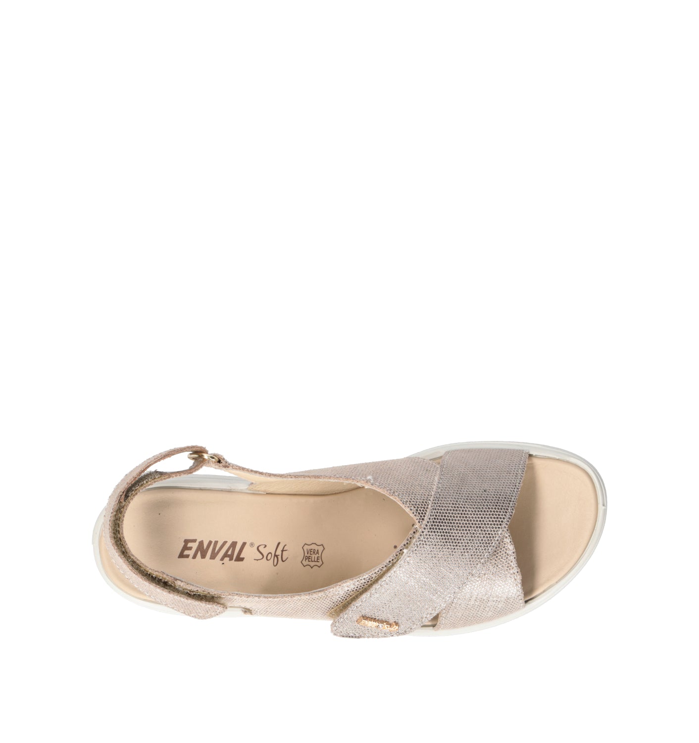 ENVAL Sandalo donna platino
