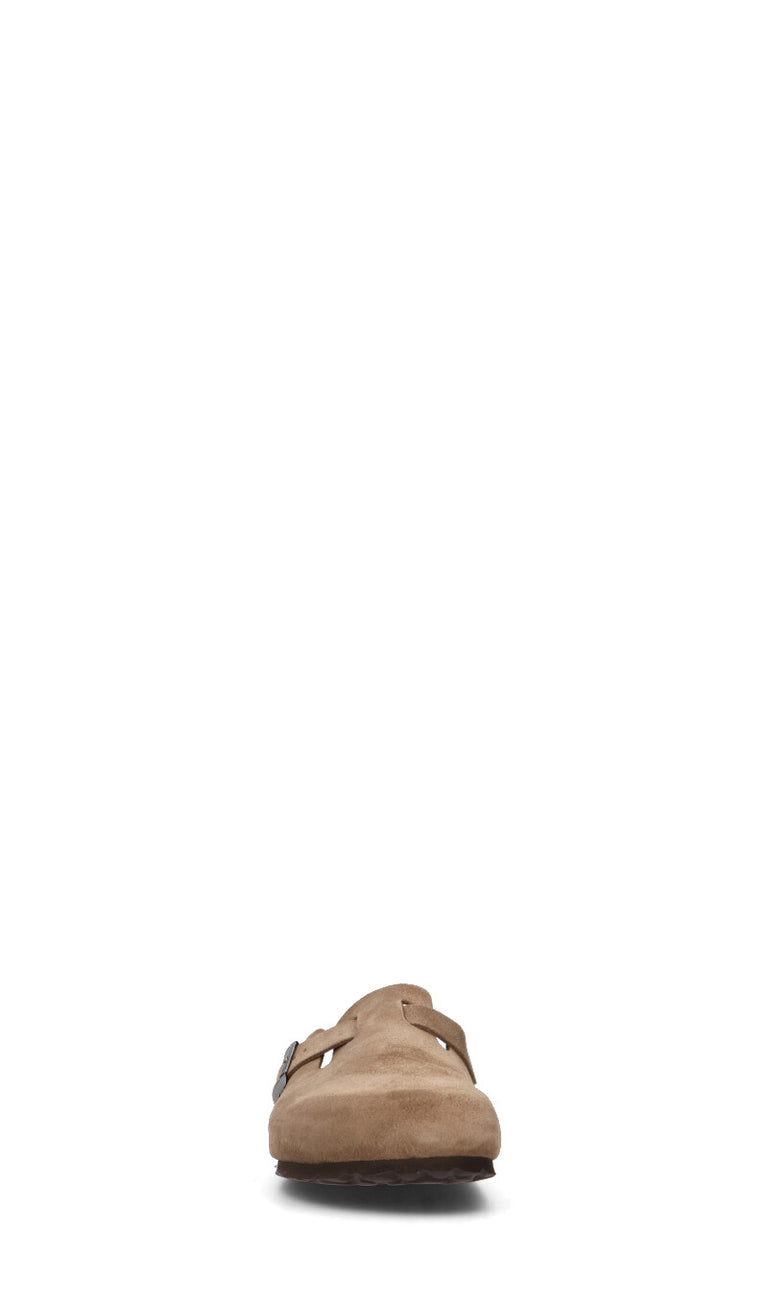 BIO GREEN Ciabatta uomo taupe in suede