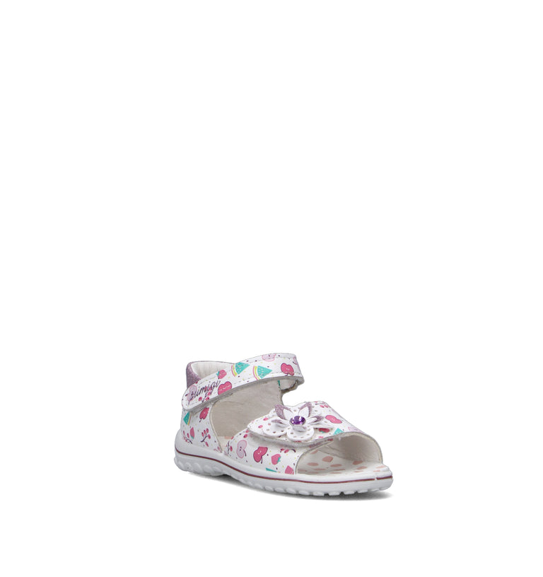PRIMIGI Sandalo bimba bianco in pelle