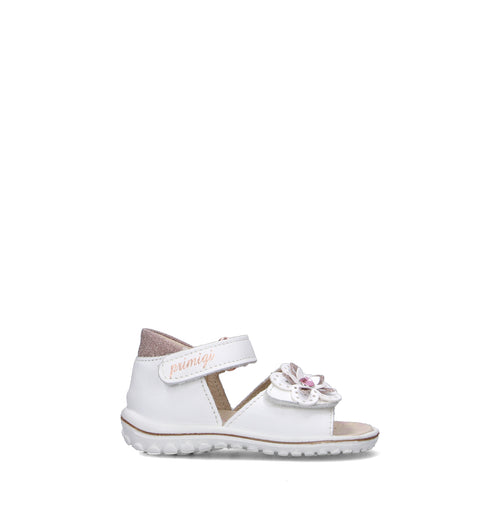 PRIMIGI Sandalo bimba bianca in pelle
