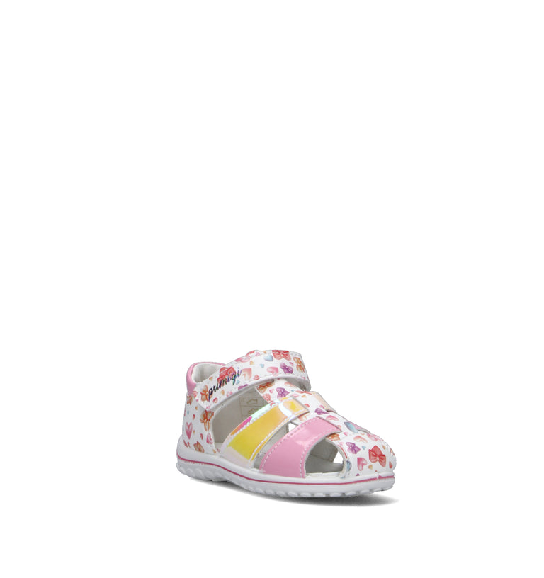 PRIMIGI Sandalo bimba bianco/rosa