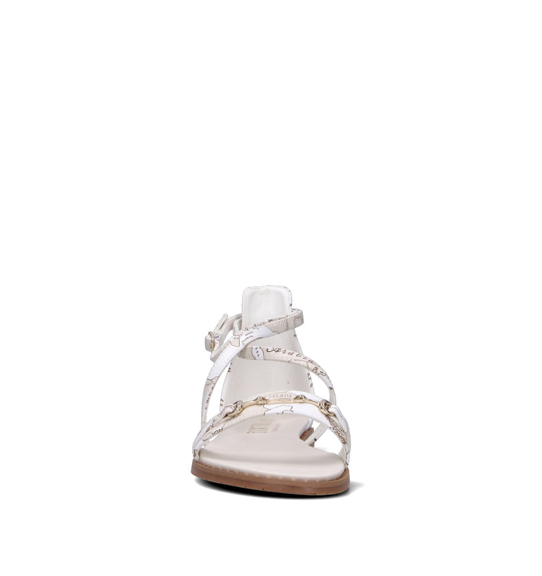 ALVIERO MARTINI Sandalo donna bianco