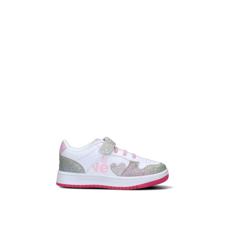 CANTASTORIE Sneaker bimba bianca/argento