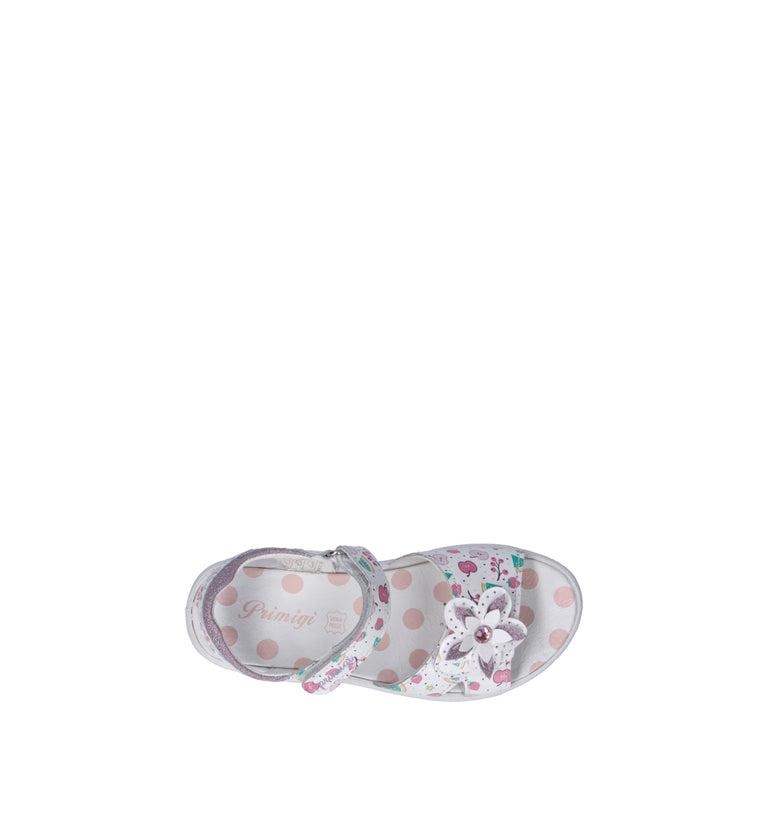 PRIMIGI Sandalo bimba bianco in pelle