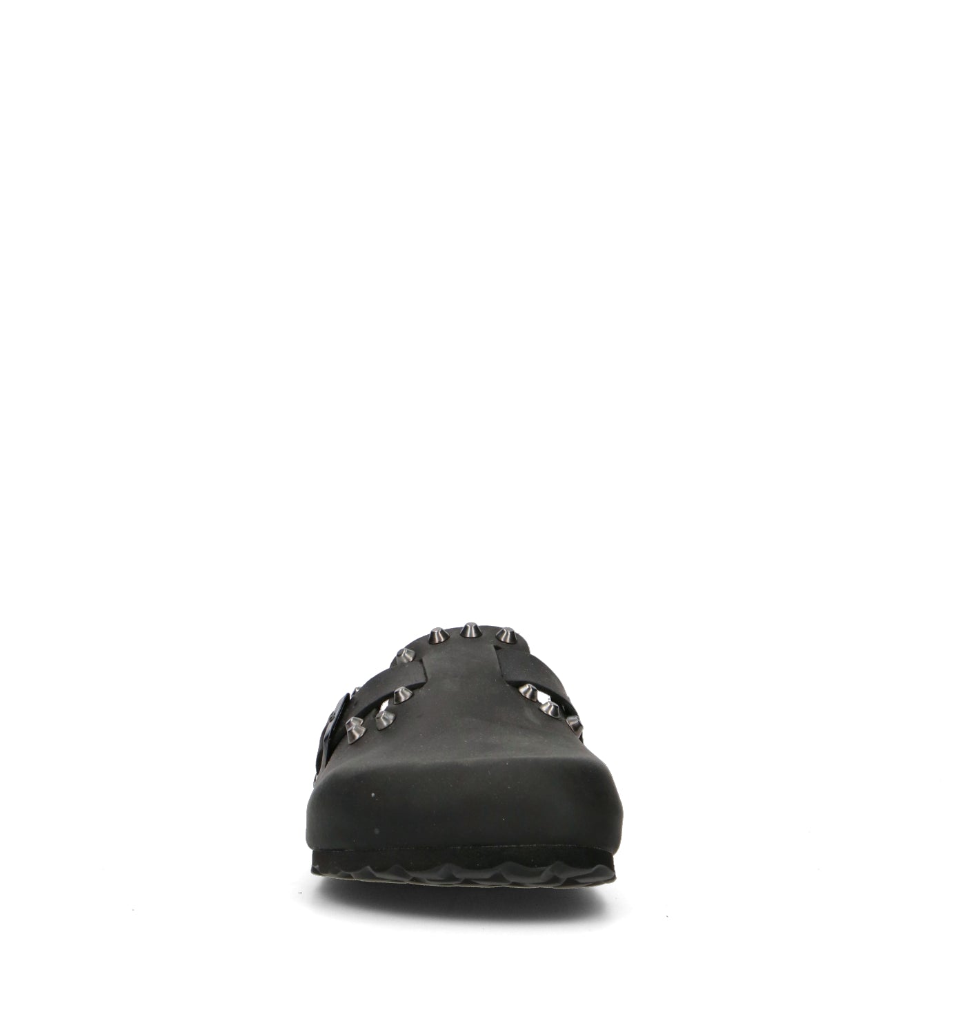 BIO GREEN Ciabatta donna nera in pelle