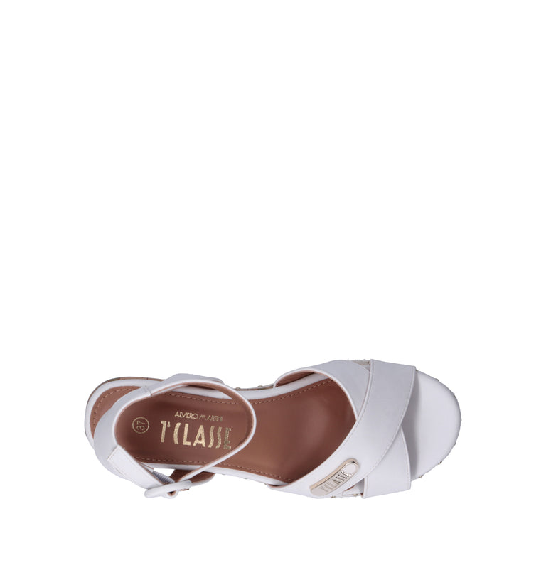 ALVIERO MARTINI Sandalo donna bianco