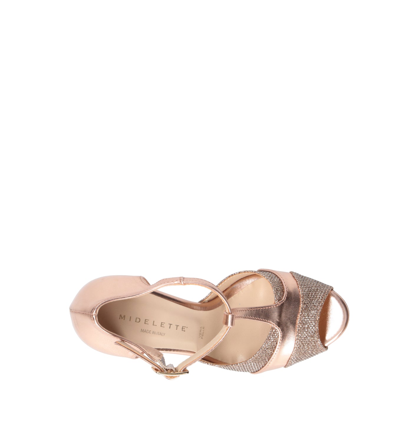 MIDELETTE Sandalo donna oro rosa