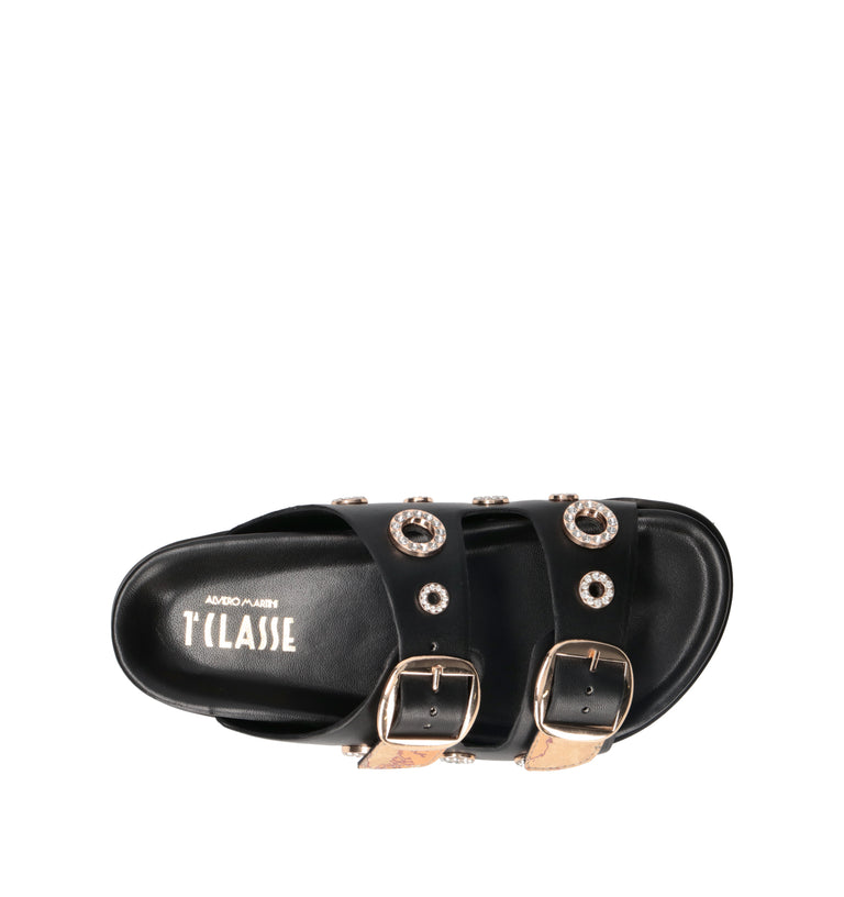 ALVIERO MARTINI Ciabatta donna nera