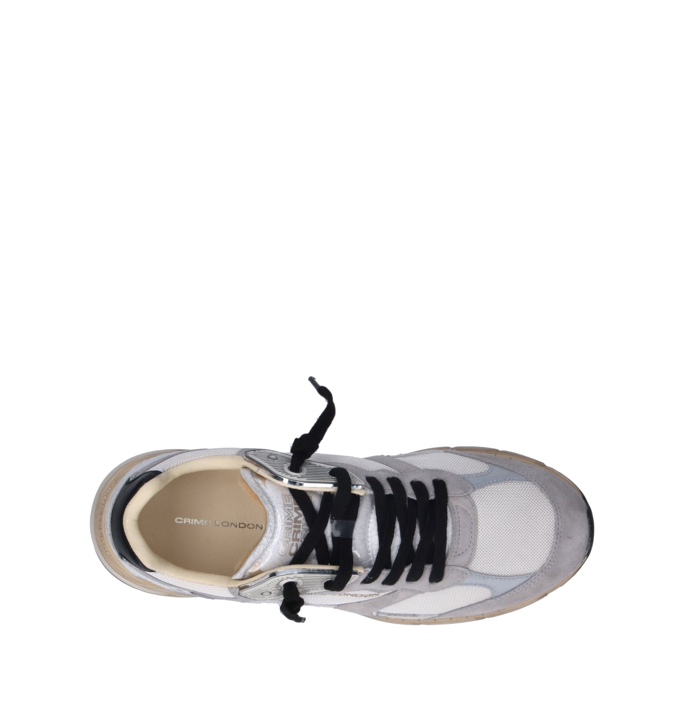 CRIME Sneaker uomo grigia