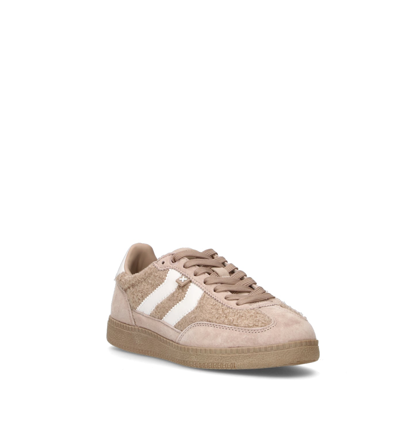 XTI FOOTWEAR Sneaker donna beige in suede