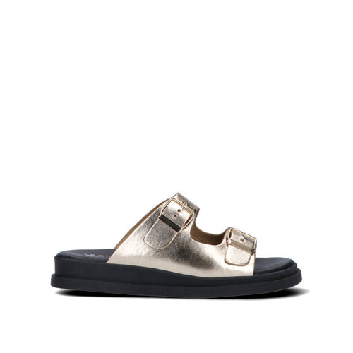 VARIOPINTO Ciabatta donna platino in pelle