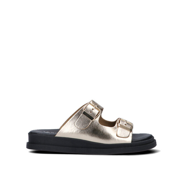 VARIOPINTO Ciabatta donna platino in pelle