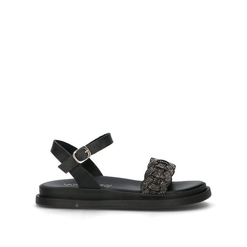VARIOPINTO Sandalo donna nero in pelle