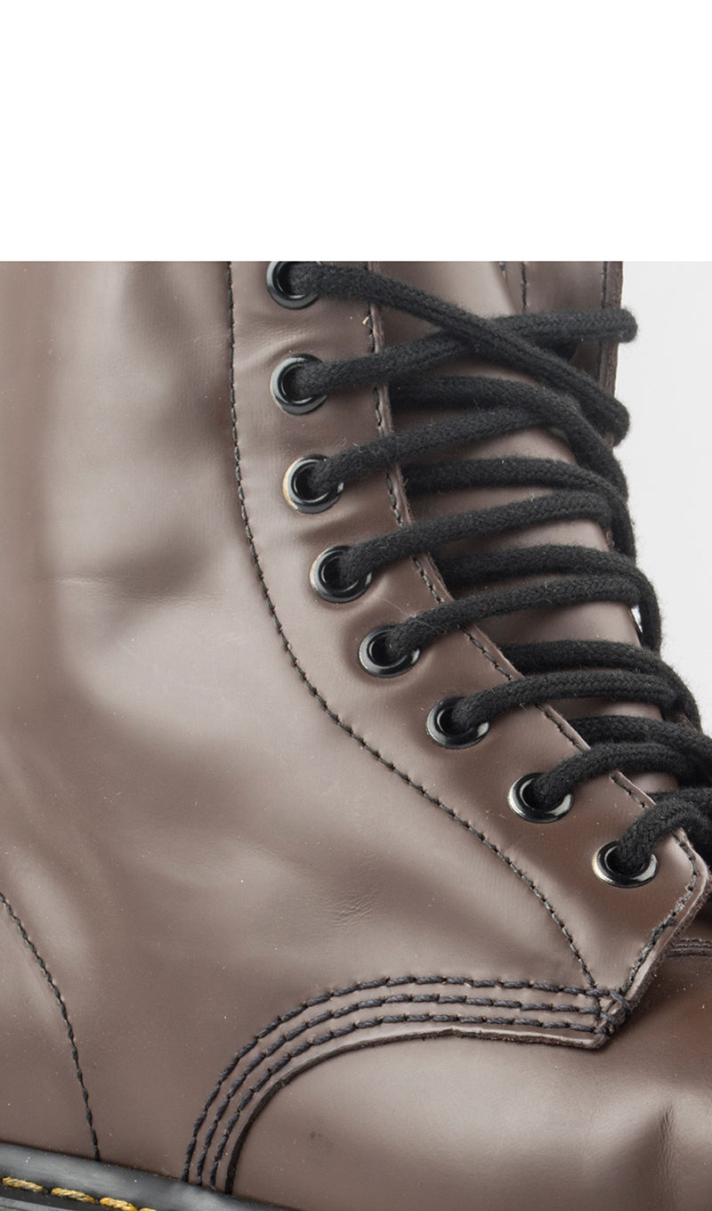DR. MARTENS Anfibio donna marrone in pelle