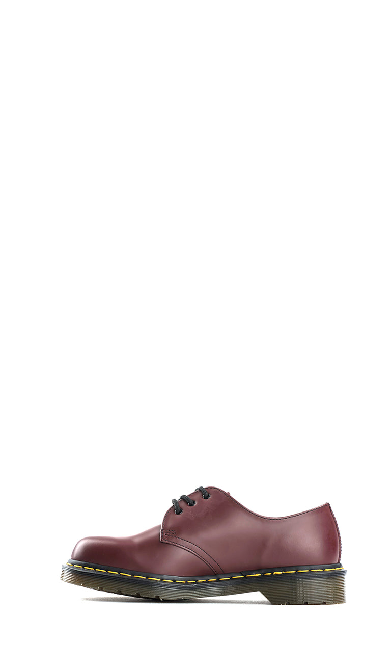 DR. MARTENS Stringata donna bordeaux in pelle