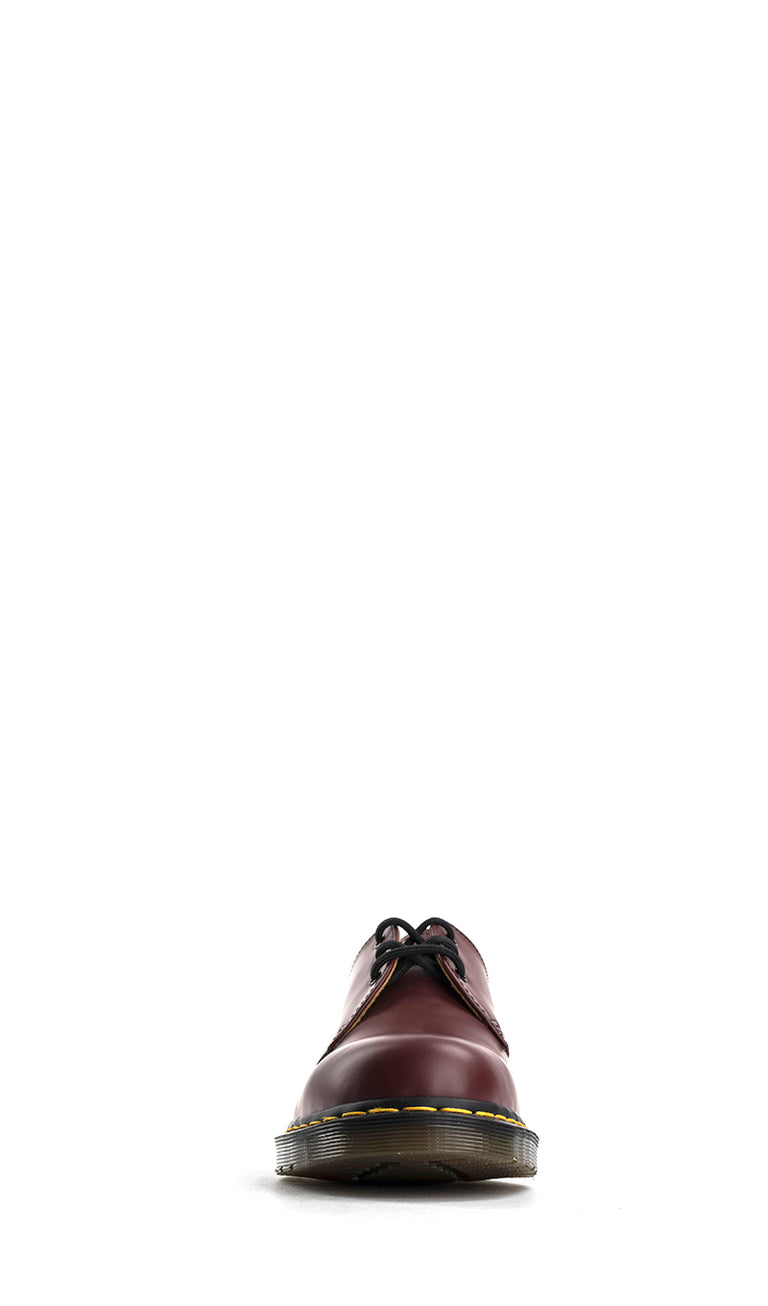 DR. MARTENS Stringata donna bordeaux in pelle