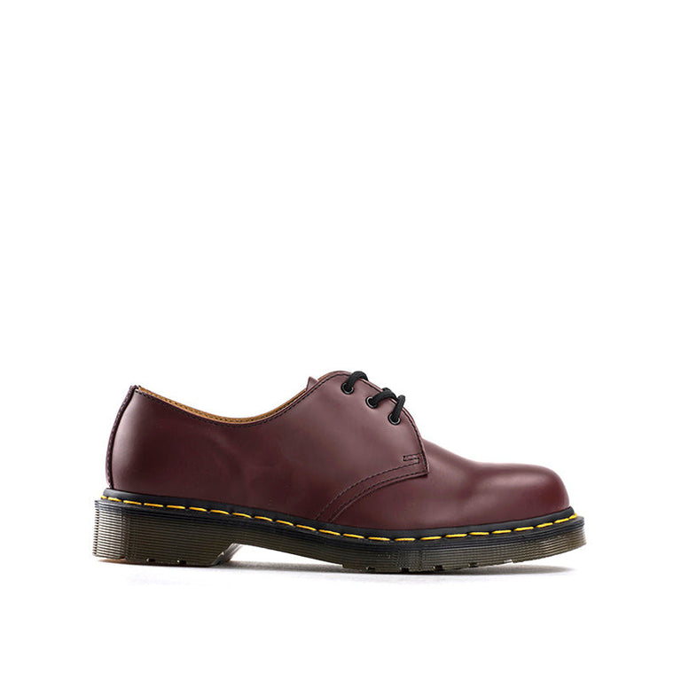 DR. MARTENS Stringata donna bordeaux in pelle