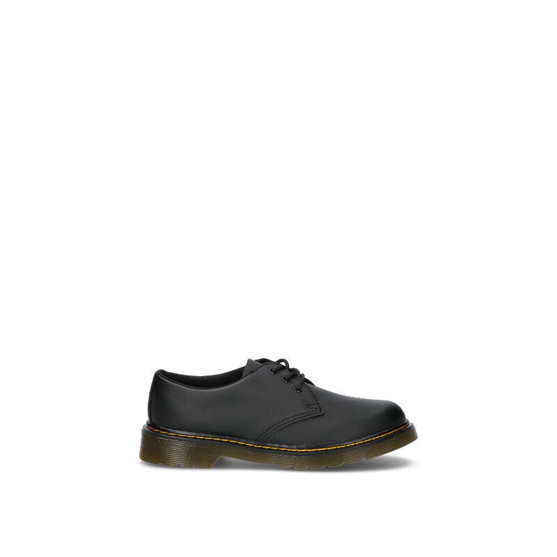 DR. MARTENS Stringata bimbo nera in pelle