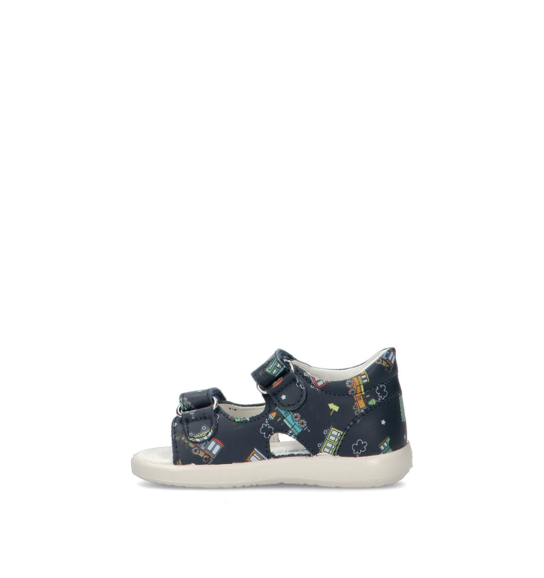 FALCOTTO Sandalo bimbo blu in pelle