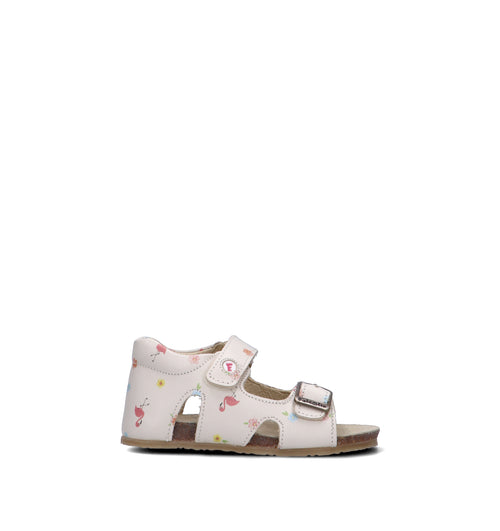 FALCOTTO Sandalo bimba panna in pelle