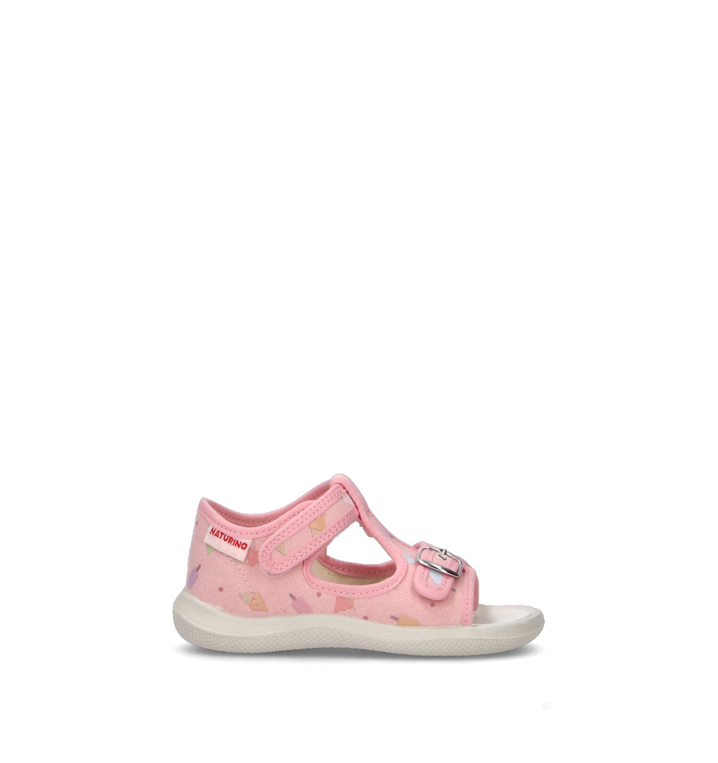 NATURINO Sandalo bimba rosa in pelle