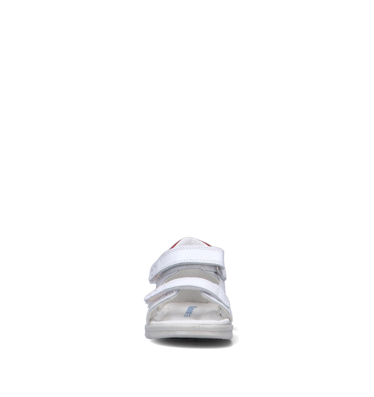 FALCOTTO Sandalo bimbo bianco in pelle