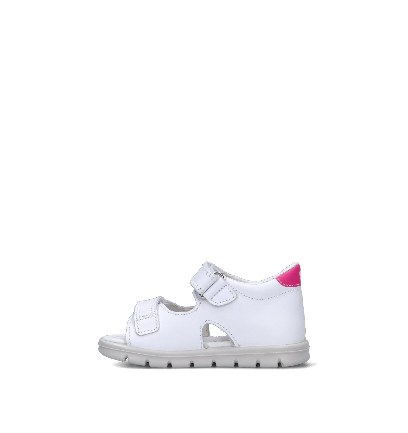 FALCOTTO Sandalo bimba bianca in pelle