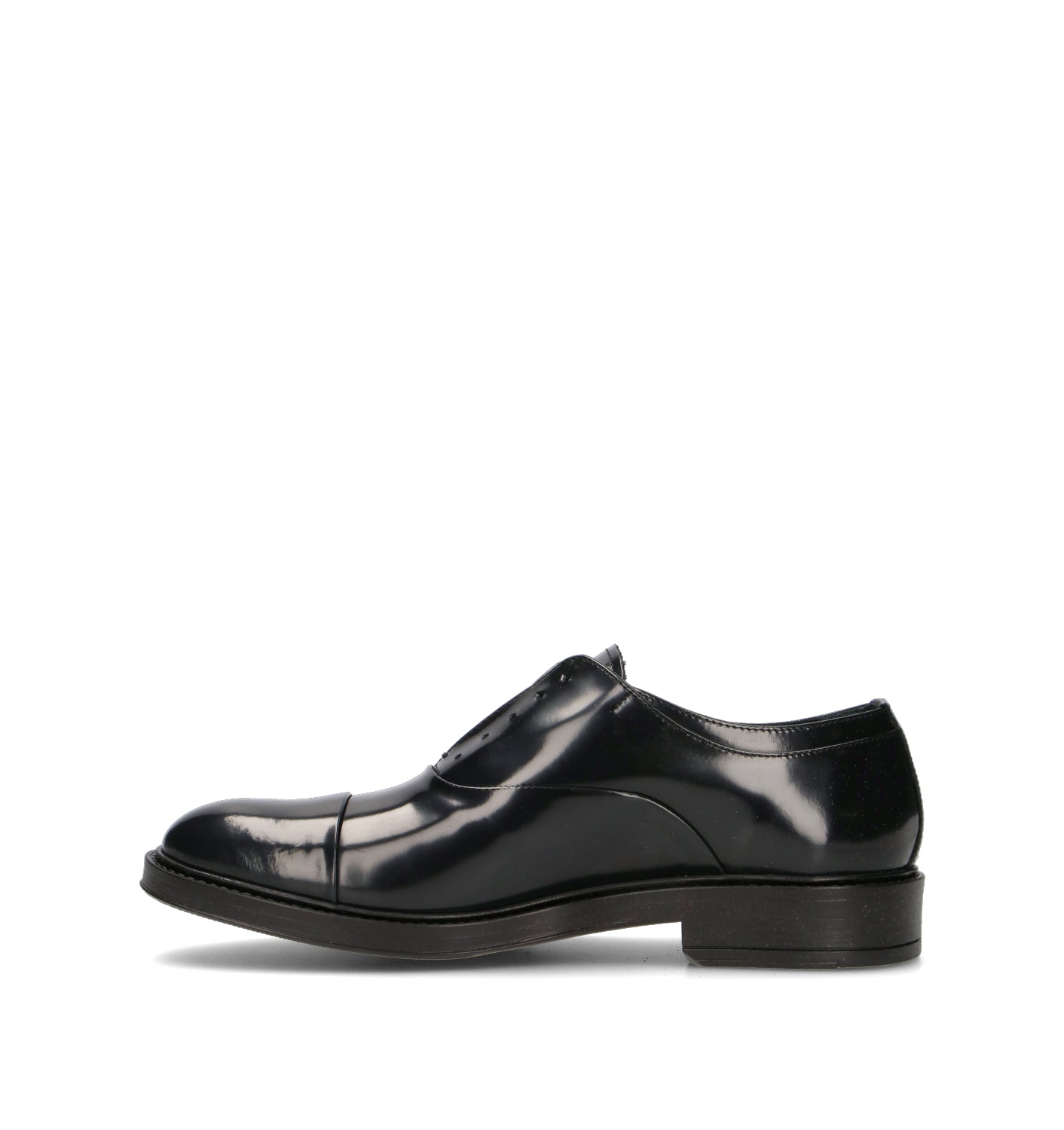 PAWELK'S Stringata uomo nera in pelle