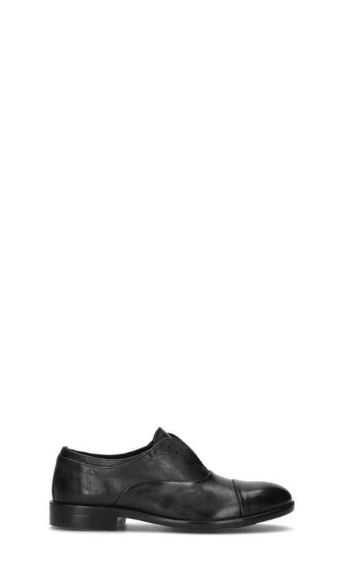 PAWELK'S Stringata uomo nera in pelle