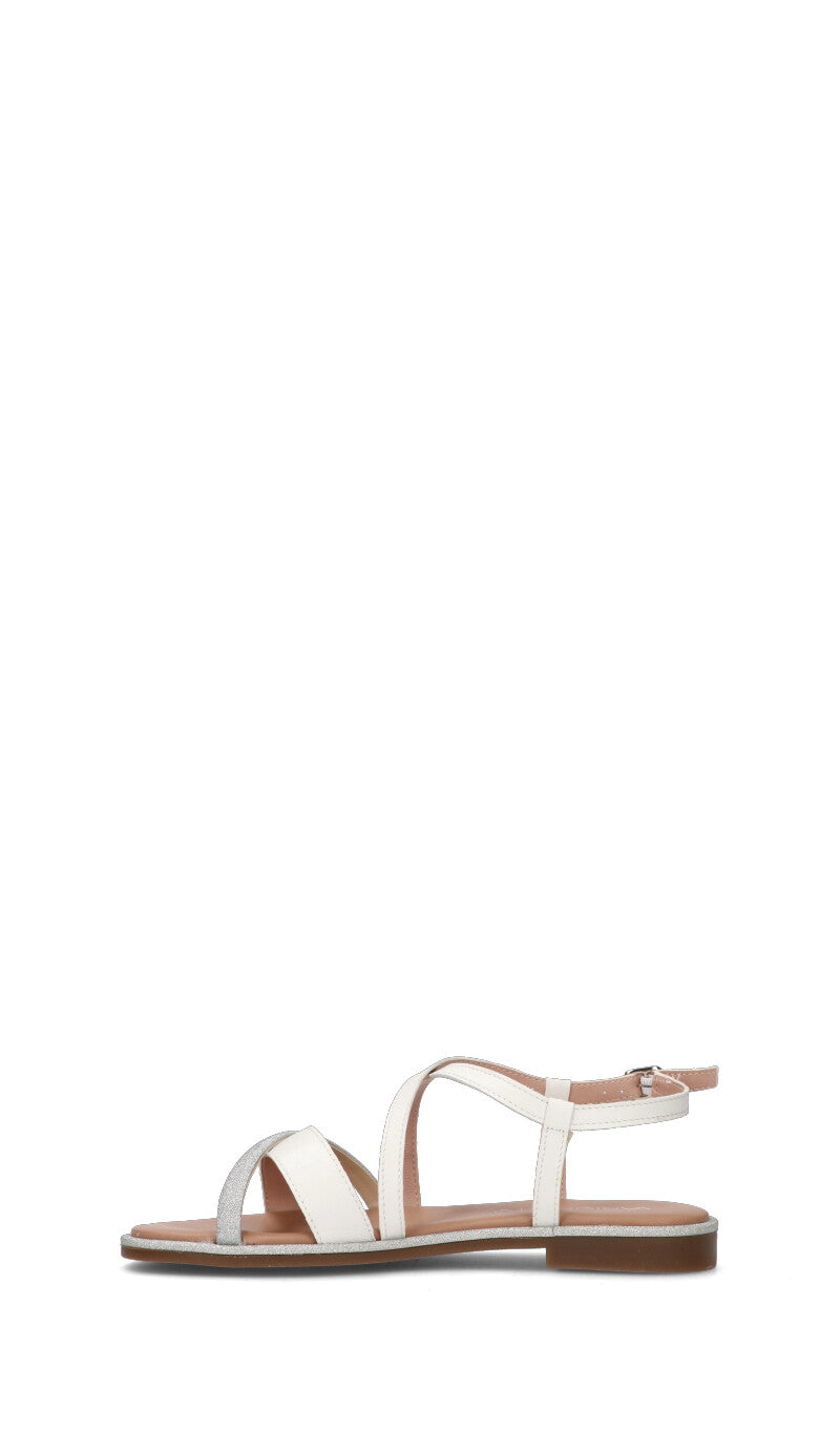 VARIOPINTO Sandalo donna bianco in pelle