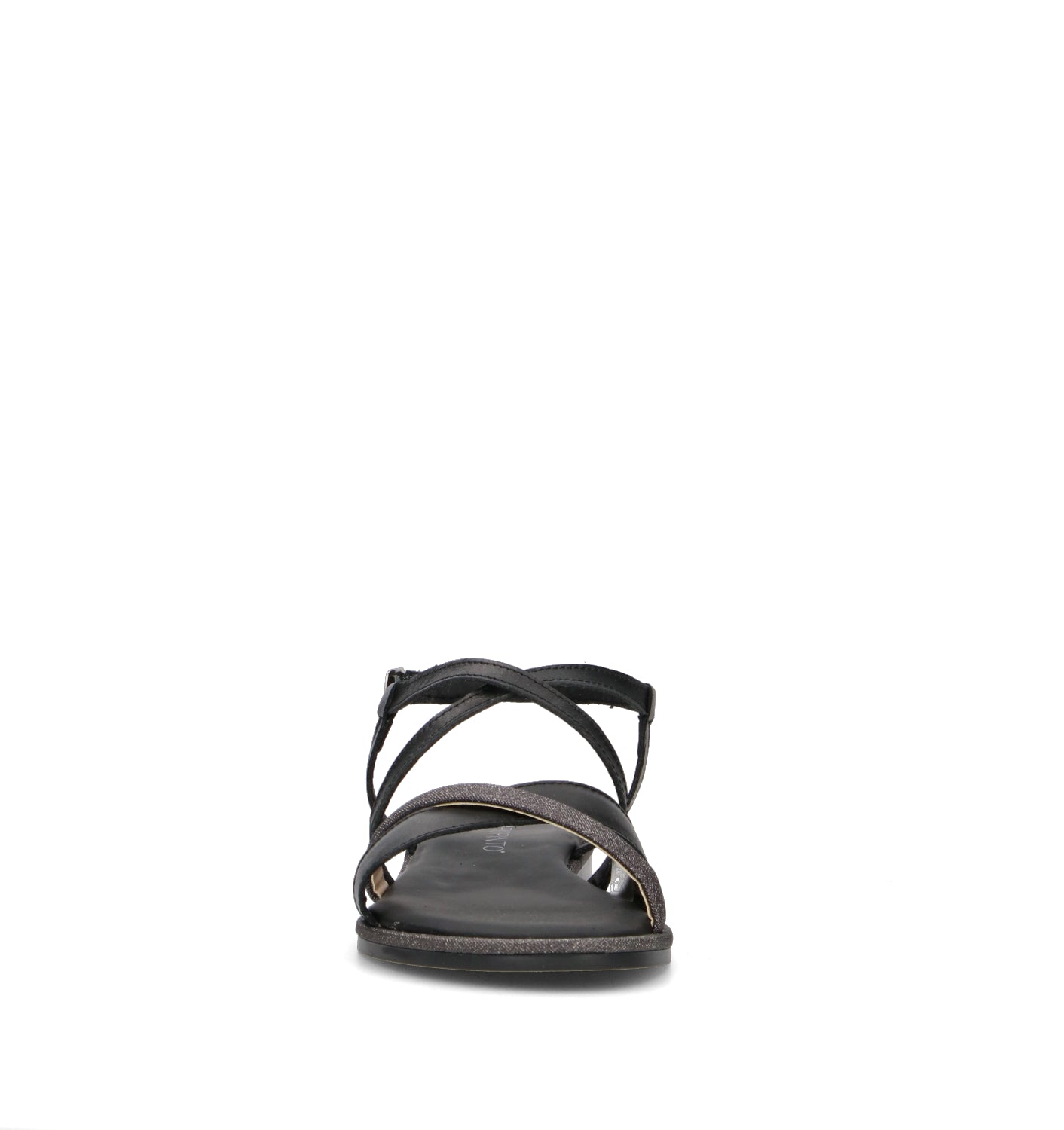 VARIOPINTO Sandalo donna nero in pelle